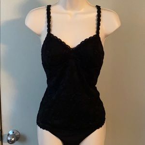 Cosabella Black Lace Bodysuit Tank